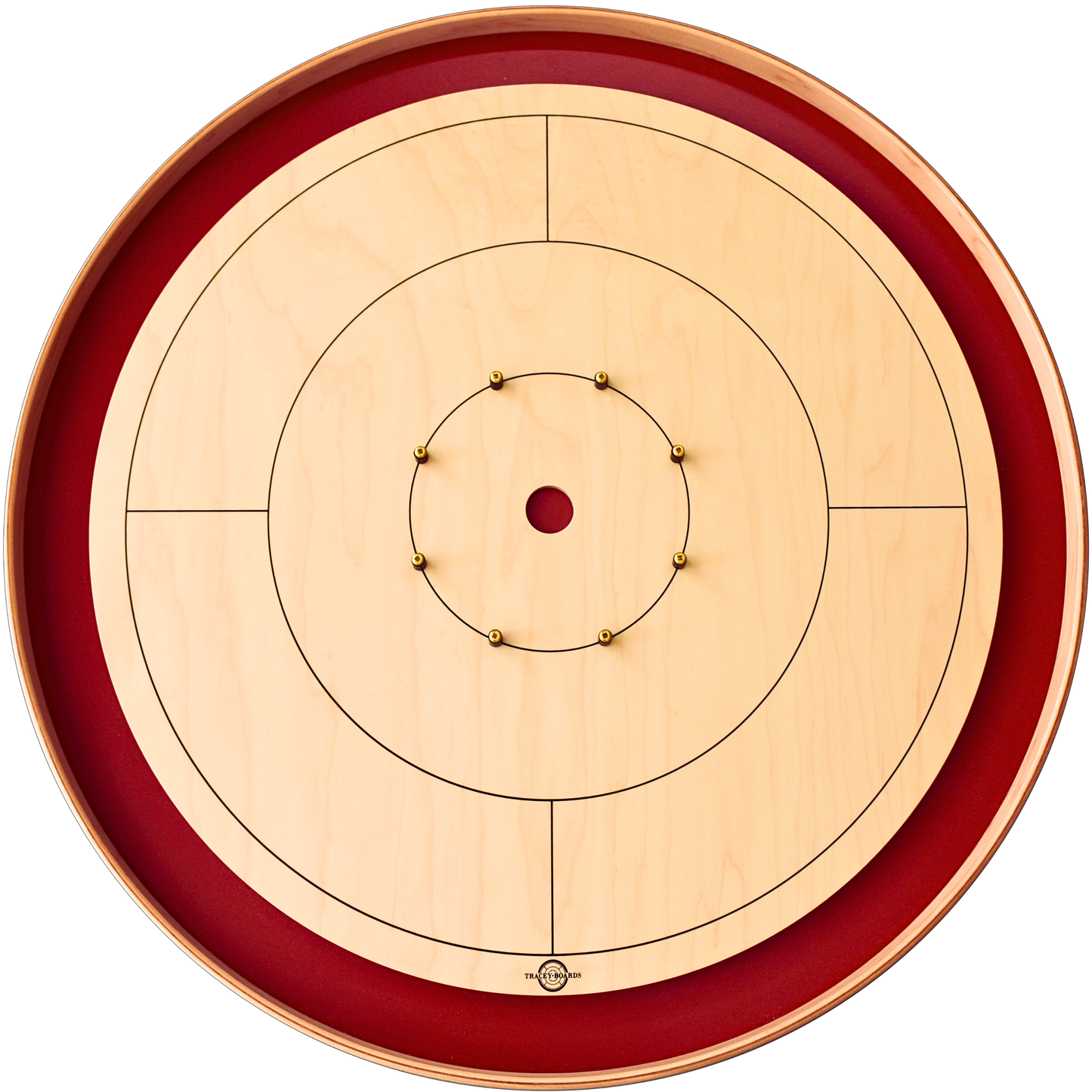 The Tracey Red Championship - Tournament Crokinole Board Game Set - Meets NCA Standards