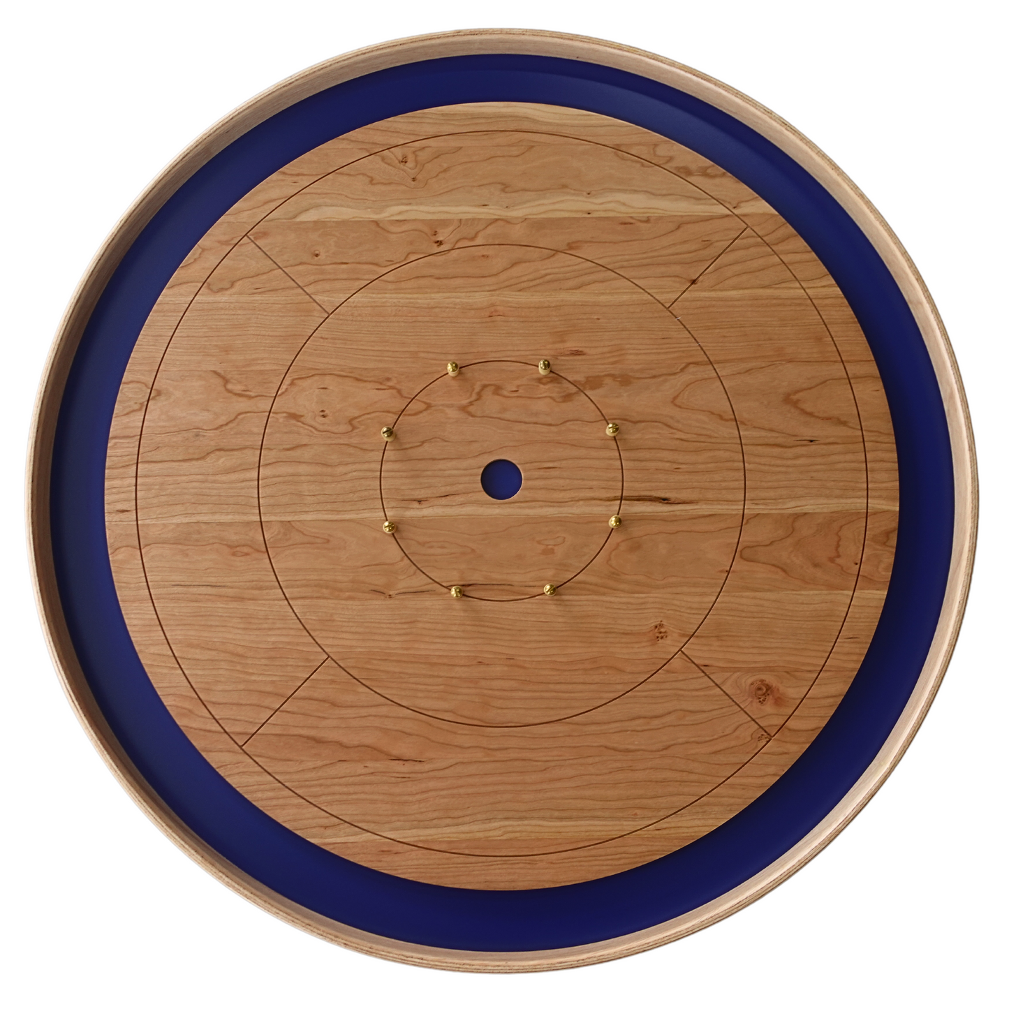 The Cherry River - Solid Cherry Hardwood Playing Surface Crokinole Board