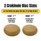 26 Crokinole Discs (Green & Walnut Stain)