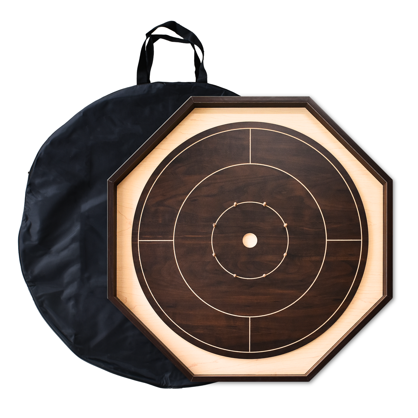 Walnut Crokinole Board - Ultimate Crokinole Bundle