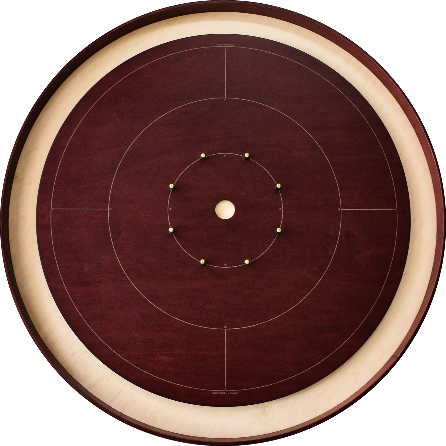 The Red Maple by Crokinole Canada - Tournament Crokinole Board Game Set - Meets NCA Standards