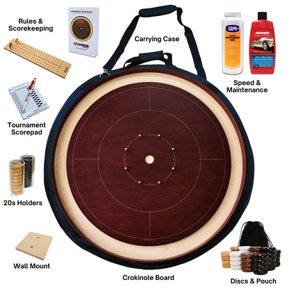 The Red Maple by Crokinole Canada - Tournament Crokinole Board Game Kit