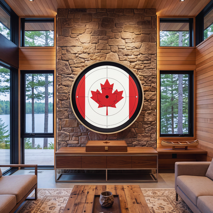 The Canuck - Tournament Style Crokinole Board Game Set