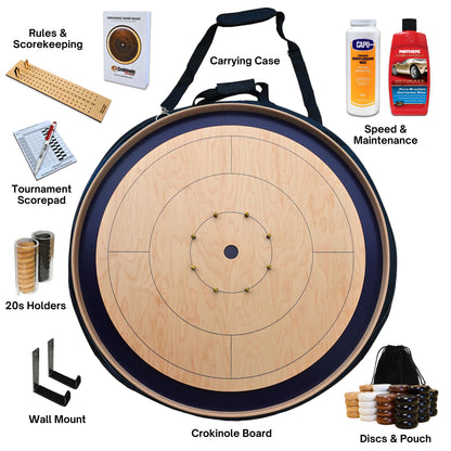 The Navy Board by Crokinole Canada - Tournament Crokinole Board Game Kit