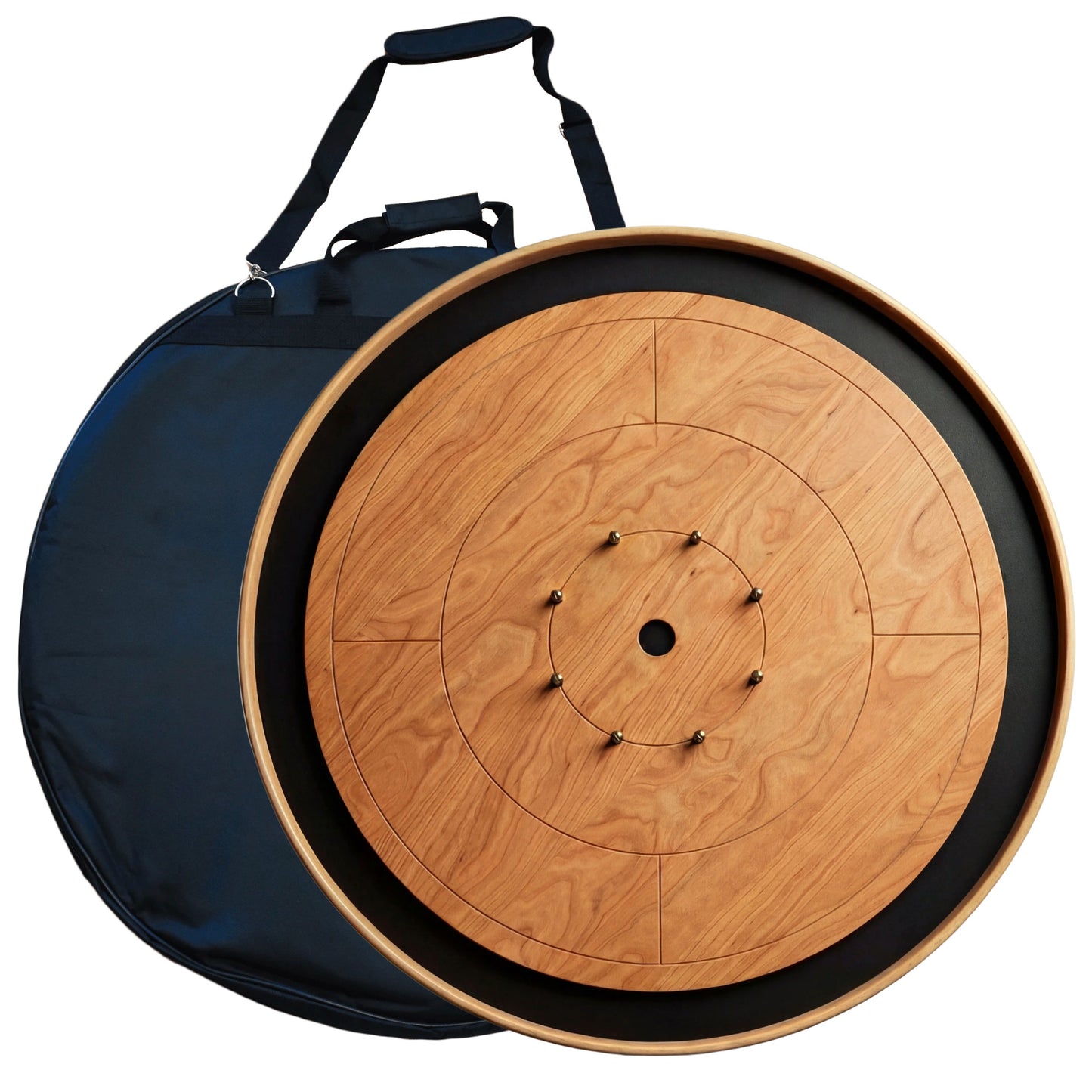 Cherry Expressions - Solid Cherry Hardwood Playing Surface - Ultimate Crokinole Bundle