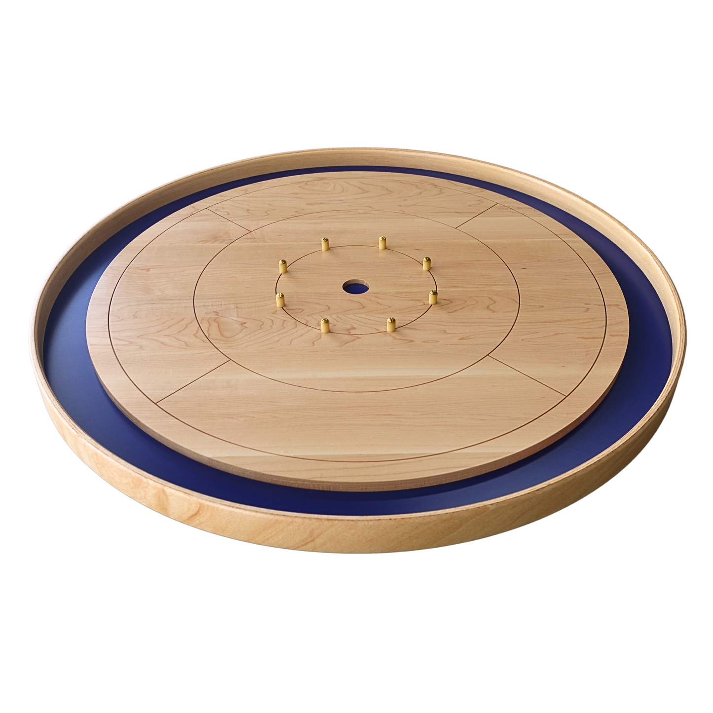 The Royal Ambassador - Solid Maple Hardwood Playing Surface Crokinole Board