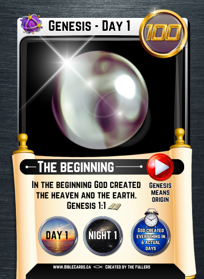 Genesis Edition Bible Cards - Pack of 26 Trading Cards