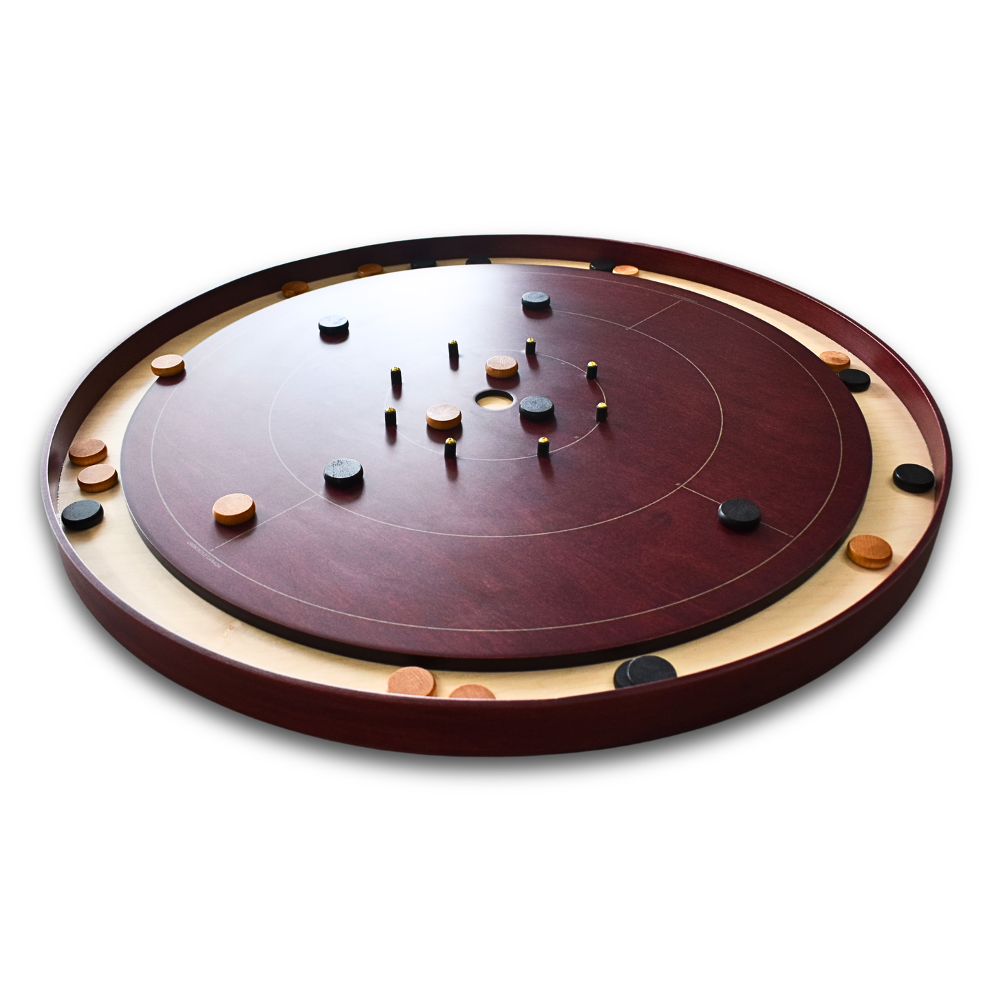 The Red Maple by Crokinole Canada - Tournament Crokinole Board Game Set - Meets NCA Standards