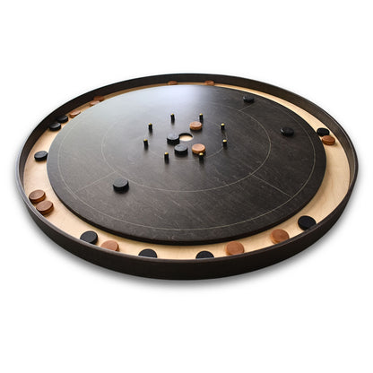 The Gray Maple by Crokinole Canada - Tournament Crokinole Board Game Kit