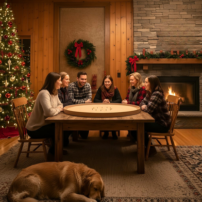 Crokinole Canada's Super Six Board! 4 Foot Crokinole Wonder