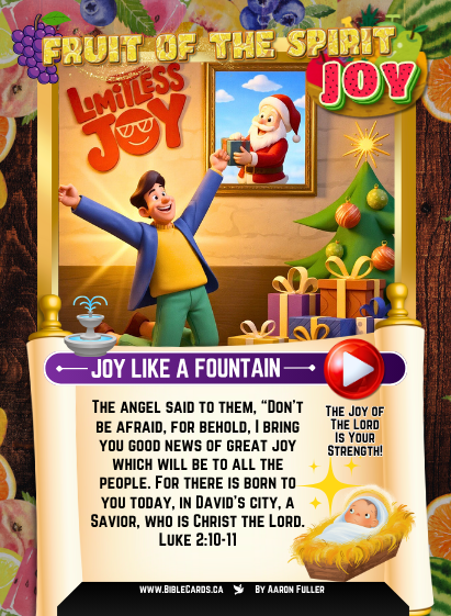 Fruit of The Spirit Edition Bible Cards - Pack of 29 Trading Cards