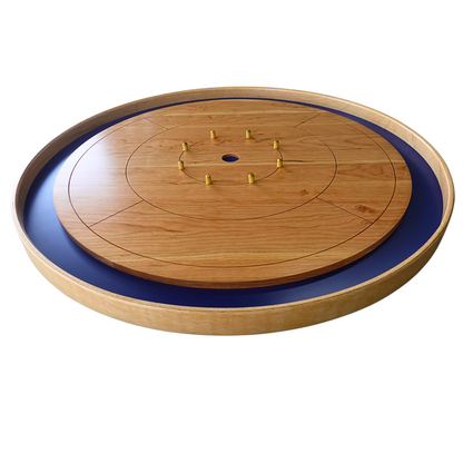 The Cherry River - Solid Cherry Hardwood Playing Surface Crokinole Board