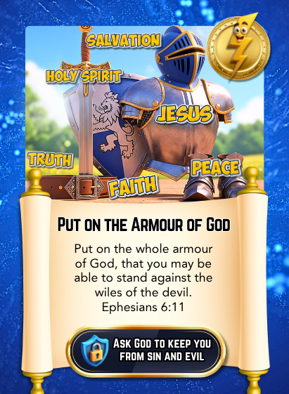 Armor of God Edition Bible Cards - Pack of 29 Trading Cards