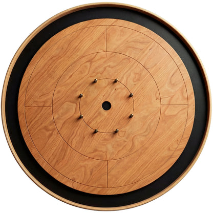 Cherry Expressions - Solid Cherry Hardwood Playing Surface - Ultimate Crokinole Bundle