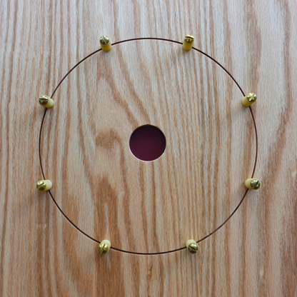 The Red Giant - Solid Oak Hardwood Playing Surface Crokinole Board