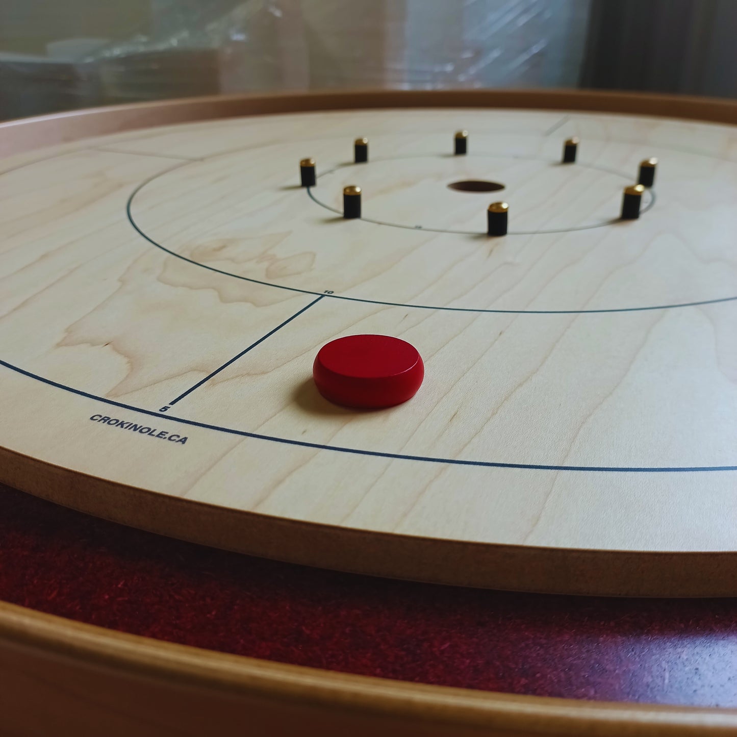 26 Crokinole Discs (Red & Pink)