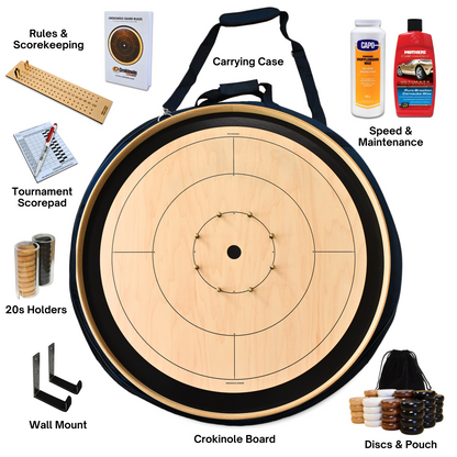 The Crokinole Canada (With Branding) - Tournament Board Game Kit