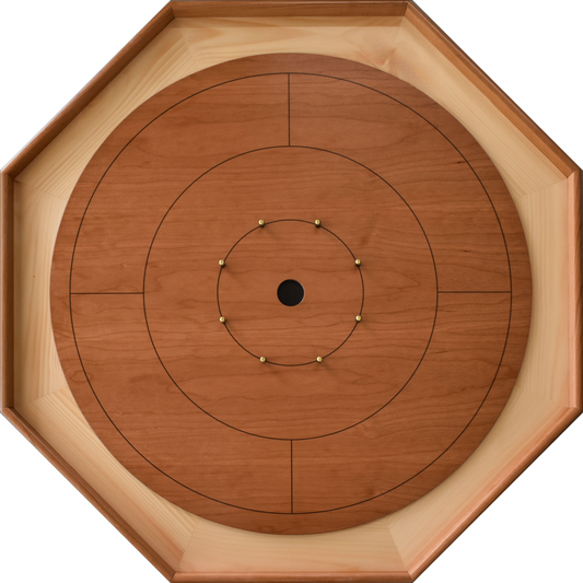 Cherry Hill Blossom - Traditional Crokinole Board Game Set