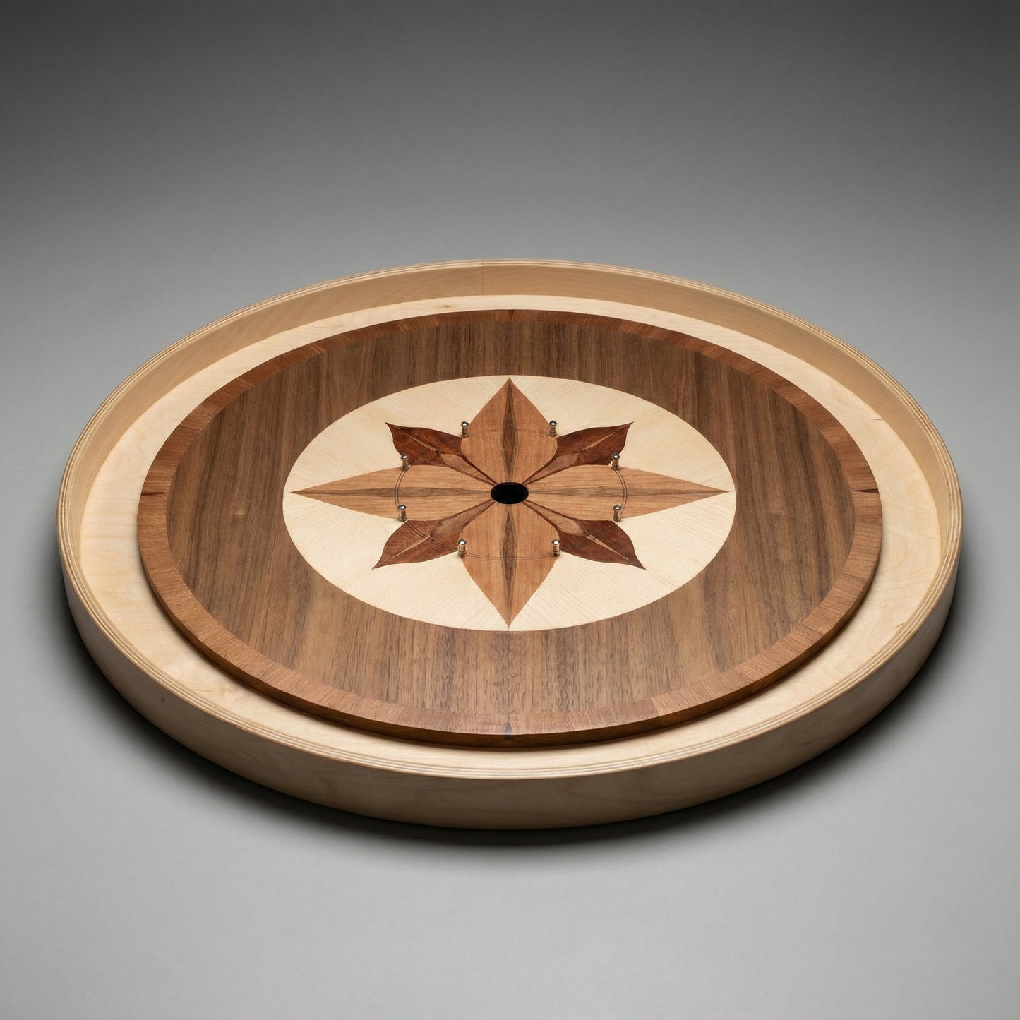 Exquiste Details - Hand Inlay Crokinole Boards