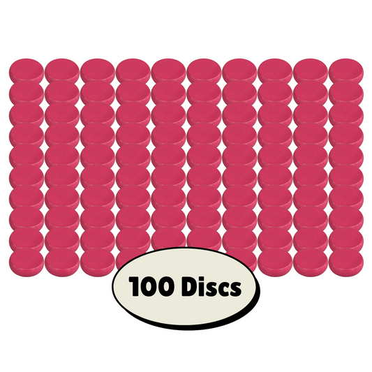 100 Pink Crokinole Discs