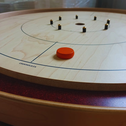 Single Orange Crokinole Disc