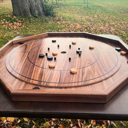 The Walnut Grove de Crokinole Canada - Kit de jeu de société traditionnel Crokinole