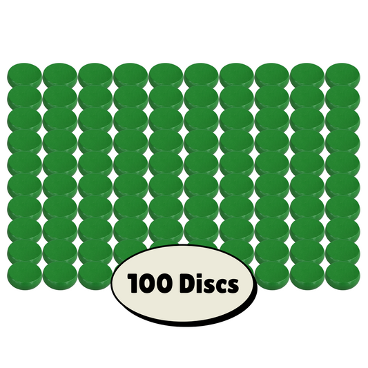 100 Green Crokinole Discs