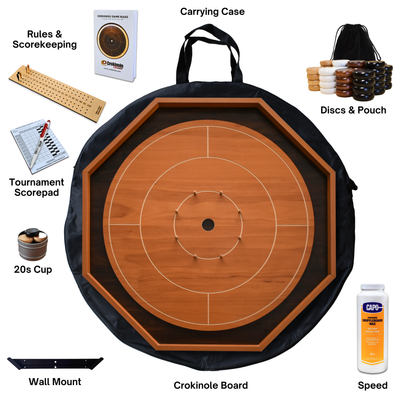 Cherry & Walnut - Ultimate Crokinole Bundle