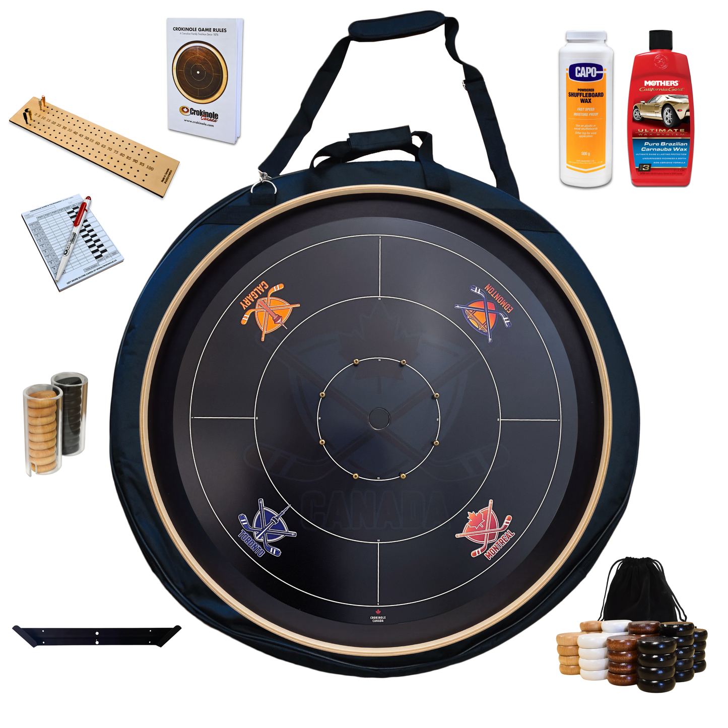 The Hockey Faceoff Board - Ultimate Crokinole Bundle