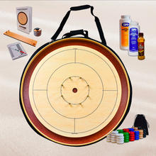 Load image into Gallery viewer, The Royal Red - Tournament Crokinole Board Game Kit