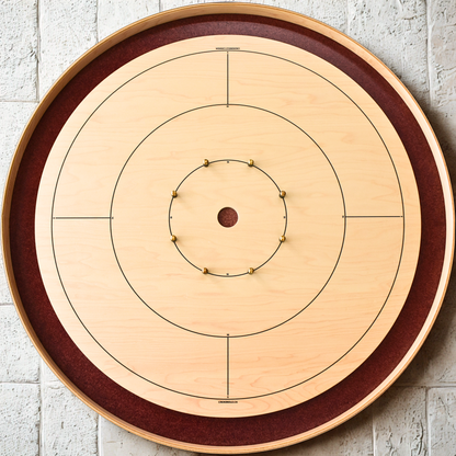 The Royal Red by Crokinole Canada - Tournament Crokinole Board Game Set - Meets NCA Standards