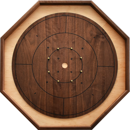 The Walnut Grove by Crokinole Canada - Traditional Crokinole Board Game Set