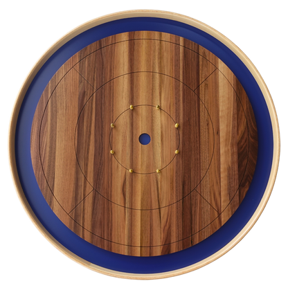 Galactic Nuclei - Solid Walnut Hardwood Playing Surface Crokinole Board