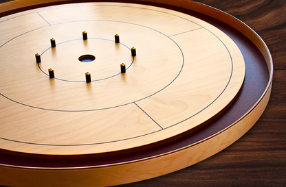 The Royal Red by Crokinole Canada - Tournament Crokinole Board Game Set - Meets NCA Standards