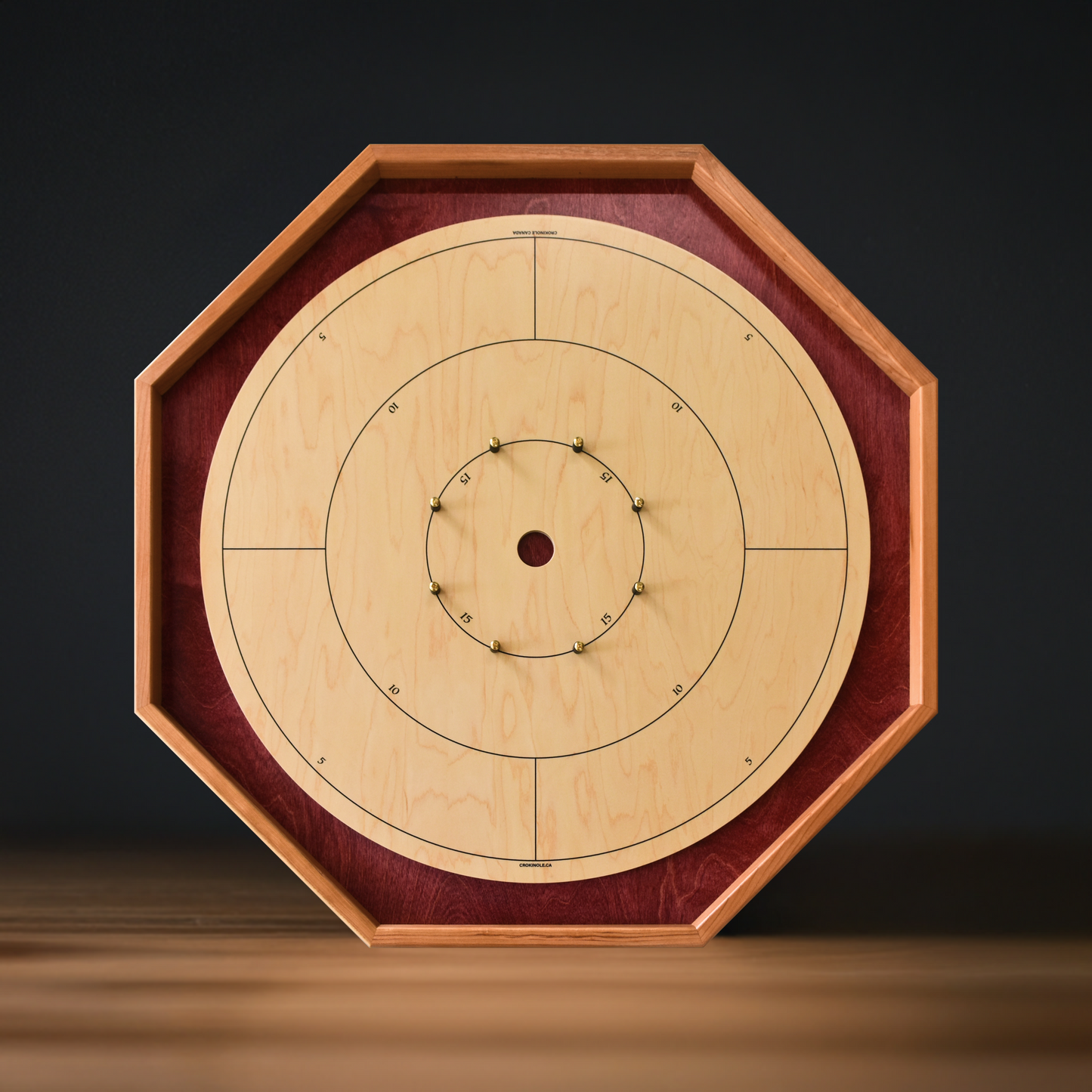 The Baltic Bircher by Crokinole Canada - Large Traditional Crokinole Board Game Set (With Numbers)