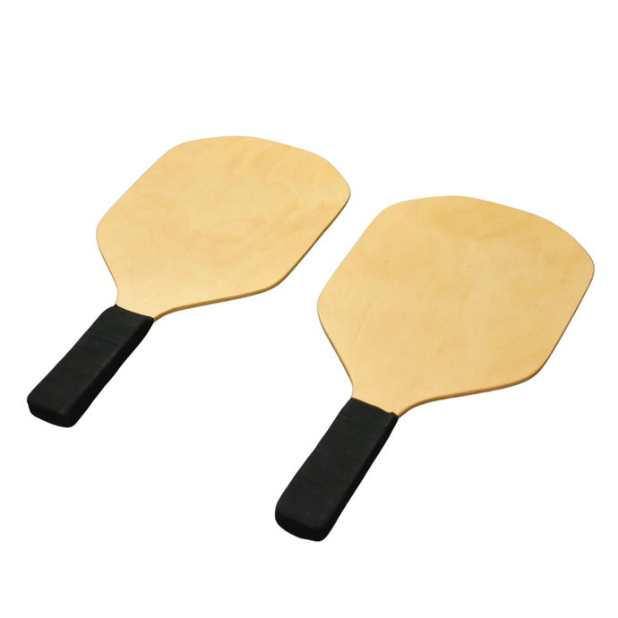 Set of 2 Beginner Pickleball Paddles - Wooden - Made in Canada