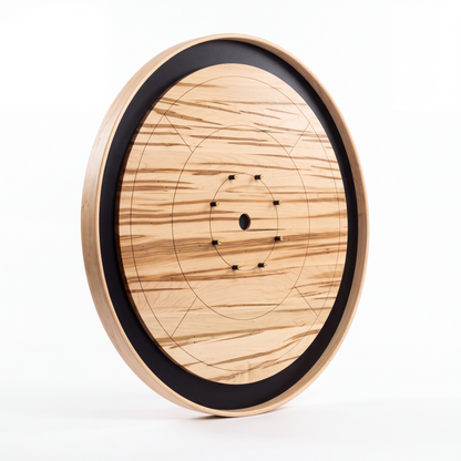 Wormy Maple - Solid Hardwood Playing Surface Crokinole Board