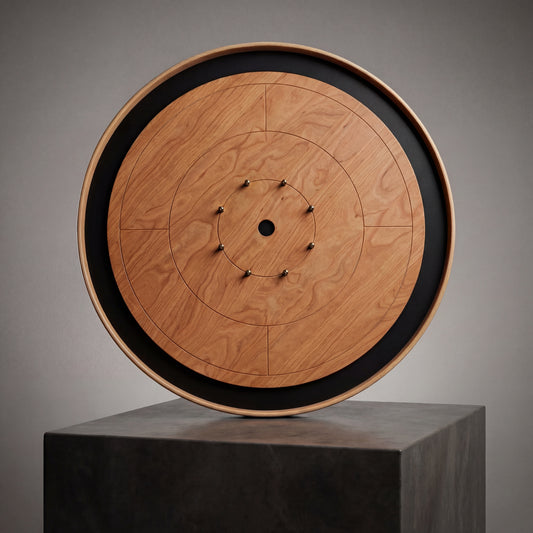 Cherry Expressions - Solid Cherry Hardwood Playing Surface Crokinole Board