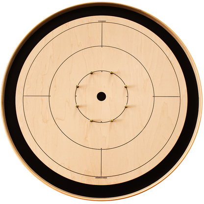 The Crokinole Canada Board (With Branding) - Tournament Board Game Set - Meets NCA Standards