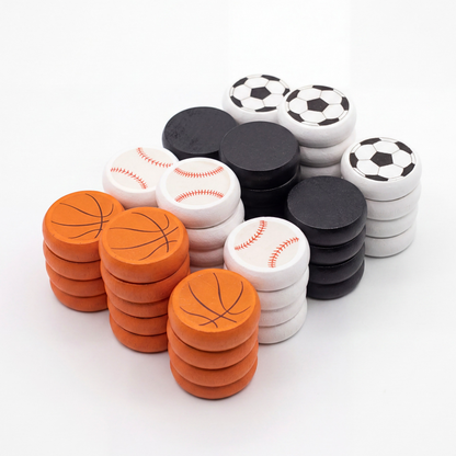 The Sports Faceoff Board - Tournament Style Crokinole Board Game Set