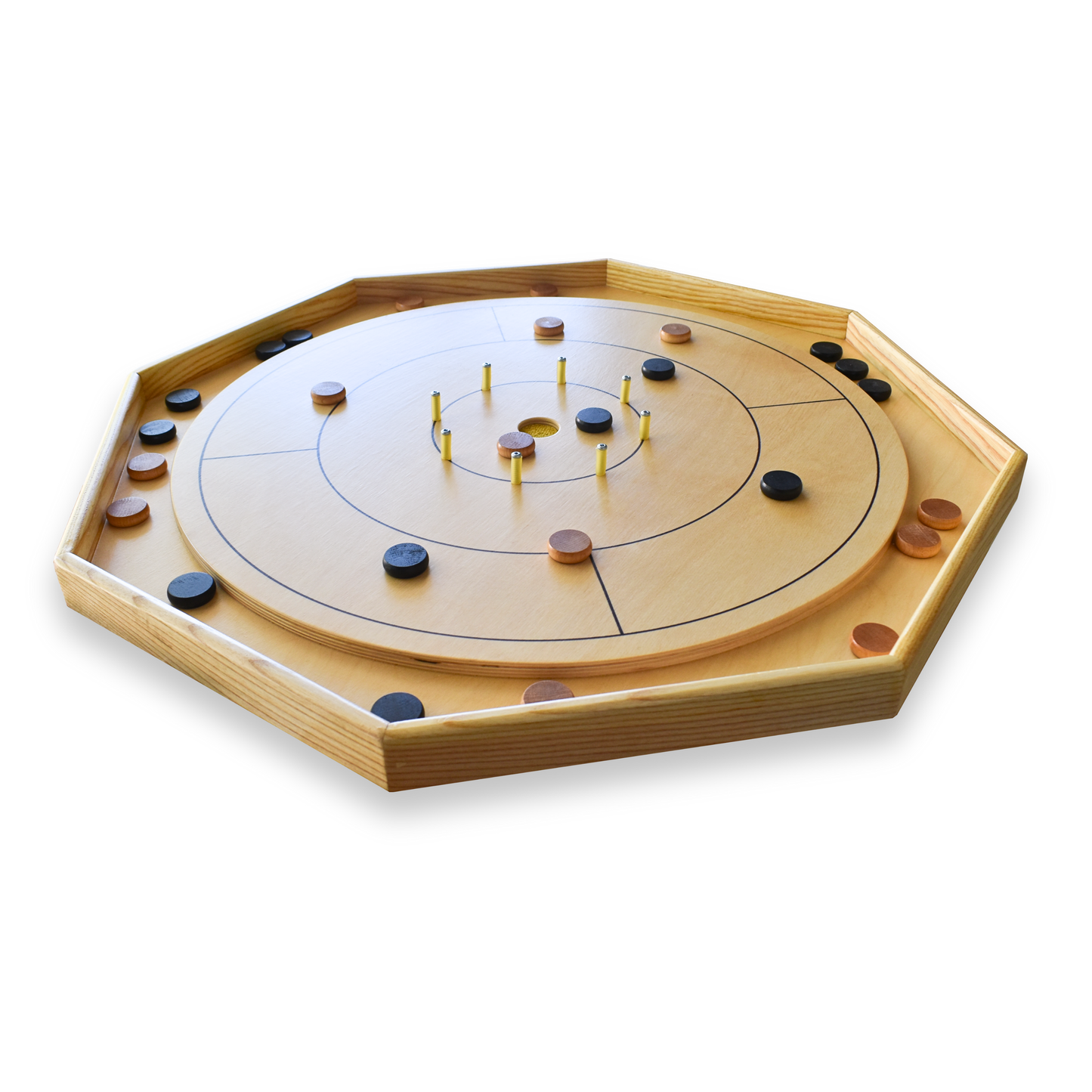 The Family Board - Traditional Crokinole Board Game Kit