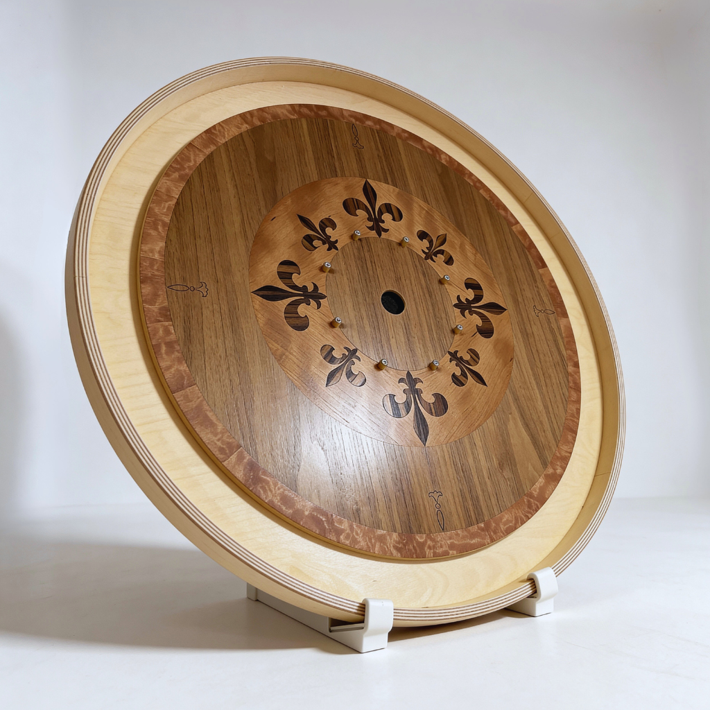 Fleur-De-Lis - Hand Inlay Crokinole Boards