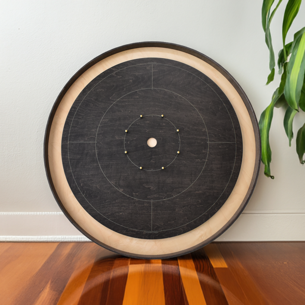 The Gray Maple by Crokinole Canada - Tournament Crokinole Board Game Set - Meets NCA Standards