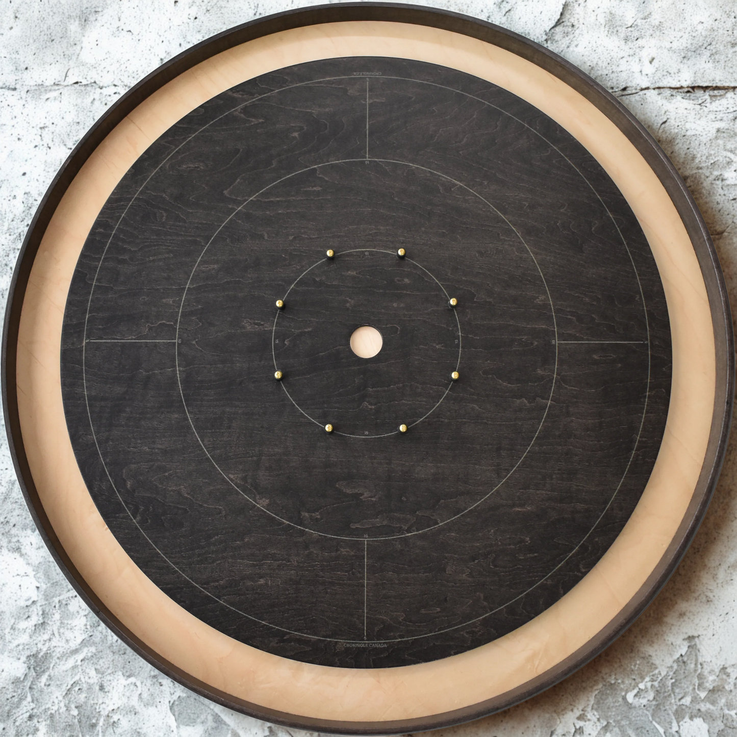 The Gray Maple by Crokinole Canada - Tournament Crokinole Board Game Set - Meets NCA Standards