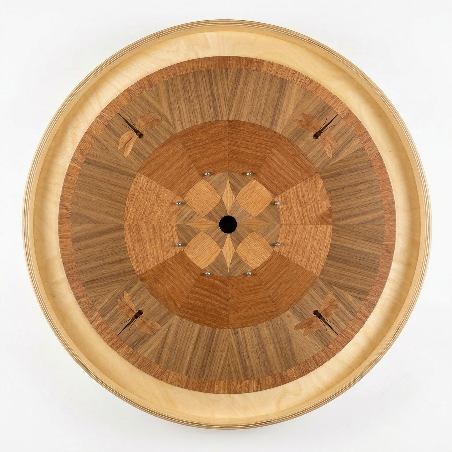 At The Lake - Hand Inlay Crokinole Boards