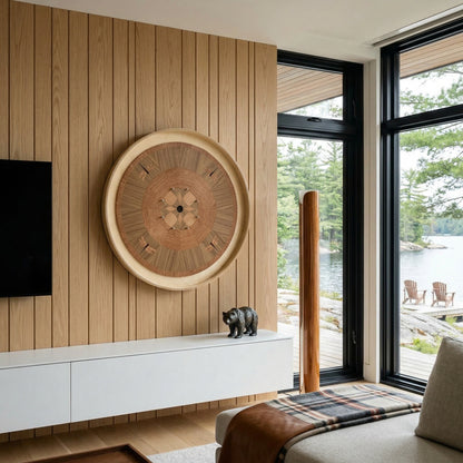 At The Lake - Hand Inlay Crokinole Boards