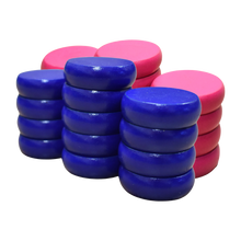 Load image into Gallery viewer, 26 Crokinole Discs (Blue &amp; Pink)
