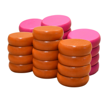 Load image into Gallery viewer, 26 Crokinole Discs (Orange &amp; Pink)