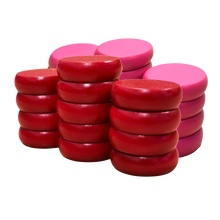 Load image into Gallery viewer, 26 Crokinole Discs (Red &amp; Pink)