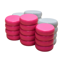Load image into Gallery viewer, 26 Crokinole Discs (White &amp; Pink)